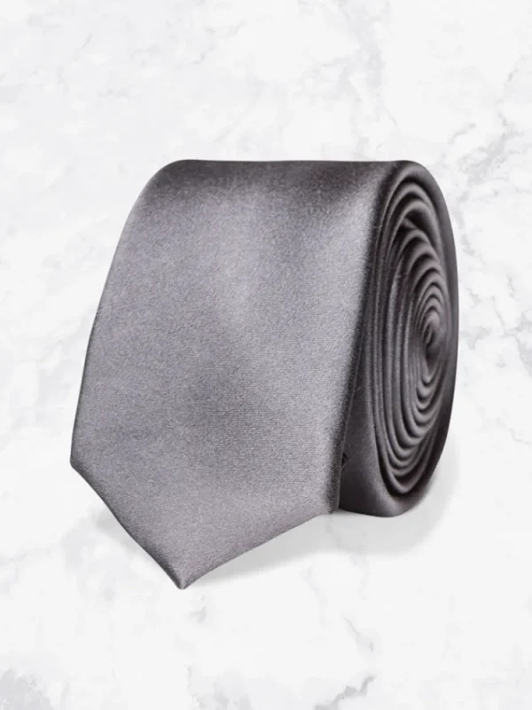 Palenzo Accessoires Et Chaussures | Souliers & Accessoires | Cravate - Grise satin