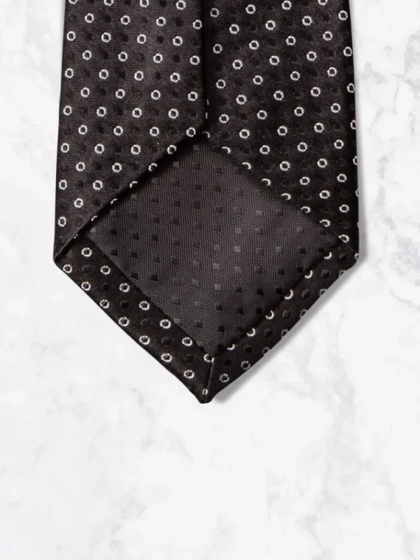 Palenzo Cravates Et Nœuds Papillon | Cravate - Noir à pois blancs