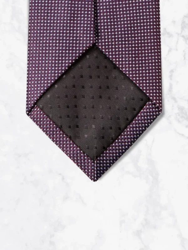 Palenzo Accessoires Et Chaussures | Cravates Et Nœuds Papillon | Cravate - Prune quadrillée