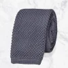 Palenzo Accessoires Et Chaussures | Cravates Et Nœuds Papillon | Cravate tricotée - Gris