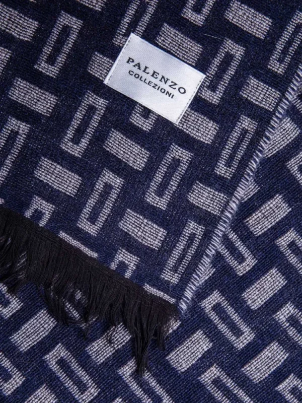 Palenzo Accessoires Et Chaussures | Echarpe - Bleu marine et gris taupé