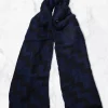 Palenzo Accessoires Et Chaussures | Echarpe - Bleu marine et noir