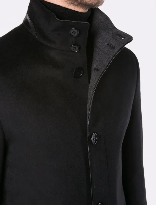 Palenzo Prêt-à-porter | Manteaux | Manteau slim - Noir