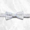 Palenzo Accessoires Et Chaussures | Cravates Et Nœuds Papillon | Nœud papillon - Blanc, beige et bleu
