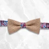 Palenzo Accessoires Et Chaussures | Cravates Et Nœuds Papillon | Nœud papillon - Blanc, prune et bleu