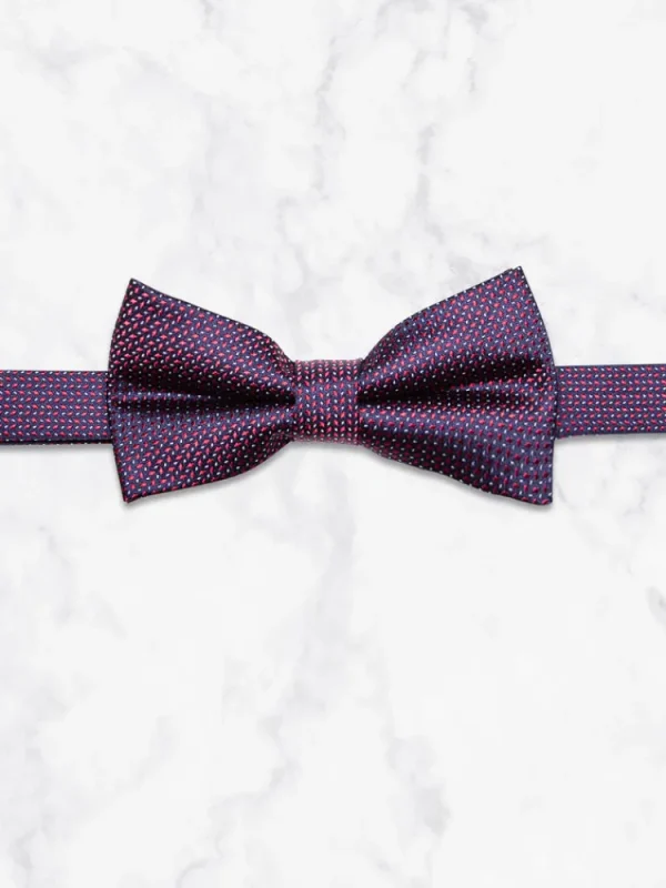 Palenzo Accessoires Et Chaussures | Cravates Et Nœuds Papillon | Nœud papillon - Bleu marine et rouge