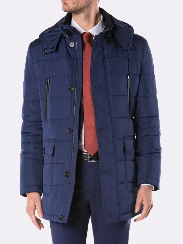 Palenzo Prêt-à-porter | Manteaux | Parka slim - Bleu