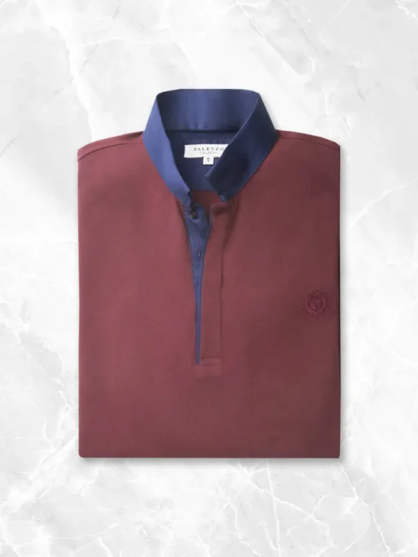 Palenzo Prêt-à-porter | Polo, Tee-shirt | Polo - Bordeaux et bleu