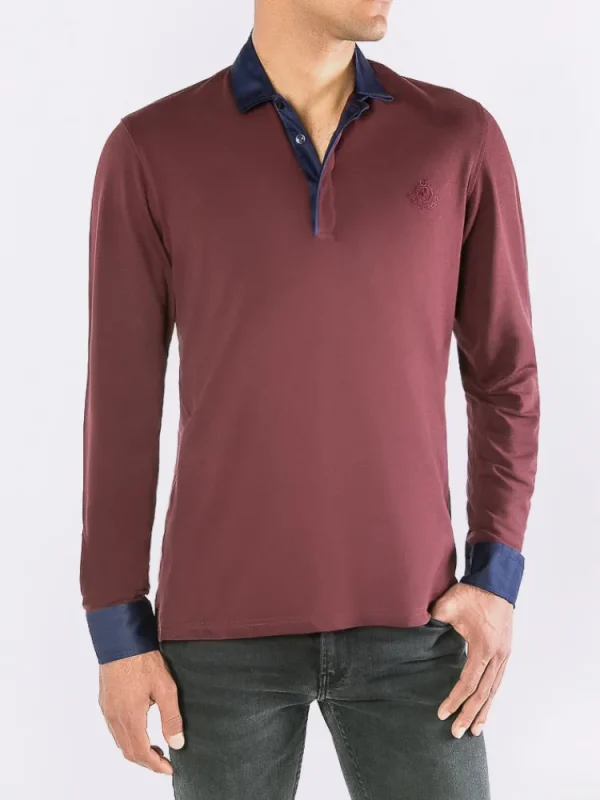 Palenzo Prêt-à-porter | Polo, Tee-shirt | Polo - Bordeaux et bleu