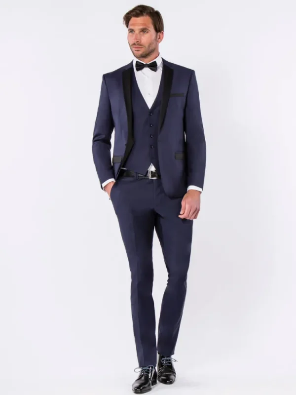 Palenzo Cérémonie | Prêt-à-porter | Smoking slim fit - Bleu marine