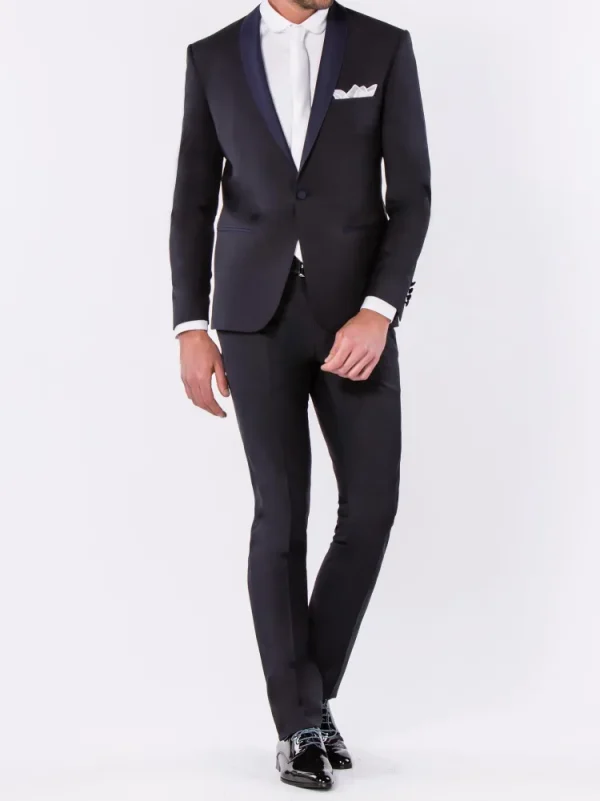 Palenzo Cérémonie | Prêt-à-porter | Smoking slim fit - Bleu nuit