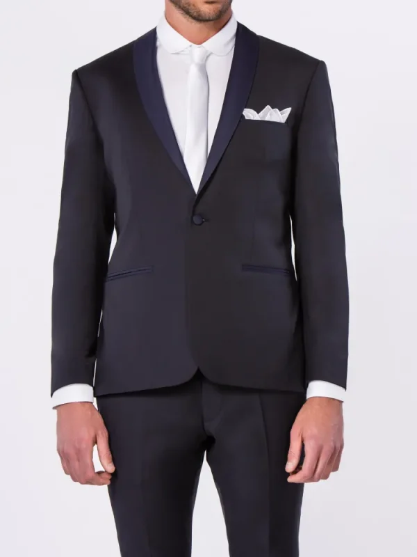 Palenzo Cérémonie | Prêt-à-porter | Smoking slim fit - Bleu nuit
