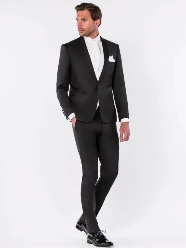 Palenzo Prêt-à-porter | Cérémonie | Smoking slim fit - Noir
