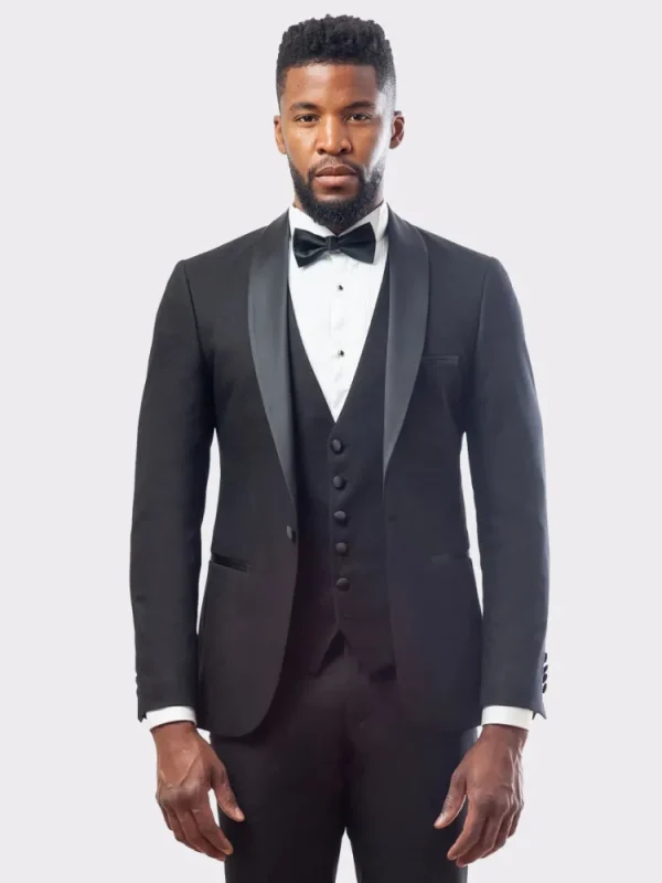 Palenzo Cérémonie | Prêt-à-porter | Smoking slim fit - Noir