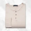 Palenzo Prêt-à-porter | Polo, Tee-shirt | T-shirt col tunisien - Beige
