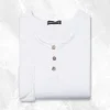 Palenzo Prêt-à-porter | Polo, Tee-shirt | T-shirt col tunisien - Blanc