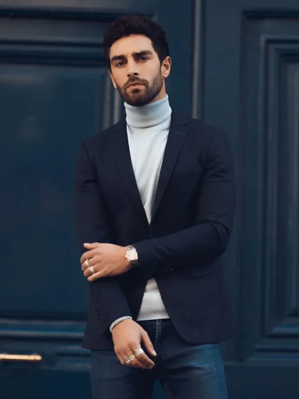 Palenzo Prêt-à-porter | Vestes & Blazers | Veste slim fit - Bleu