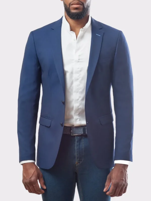 Palenzo Prêt-à-porter | Vestes & Blazers | Veste slim fit - Bleu