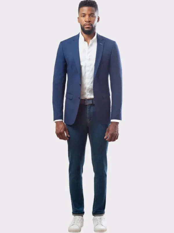 Palenzo Prêt-à-porter | Vestes & Blazers | Veste slim fit - Bleu