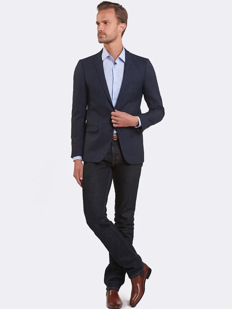 veste_slim_fit__bleu_3-1.webp Palenzo Prêt-à-porter | Vestes & Blazers | Veste slim fit - Bleu