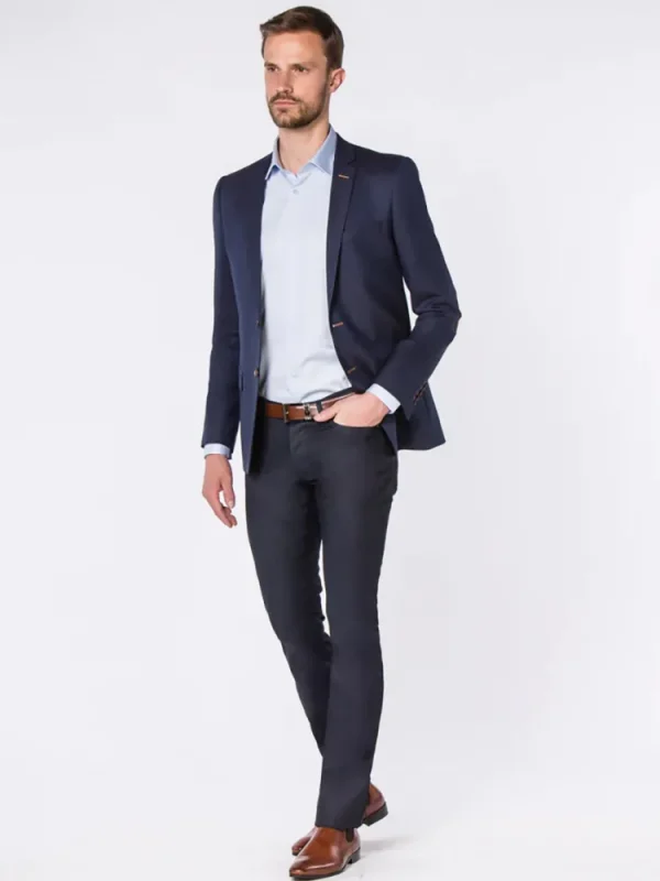Palenzo Prêt-à-porter | Vestes & Blazers | Veste slim fit - Bleu marine